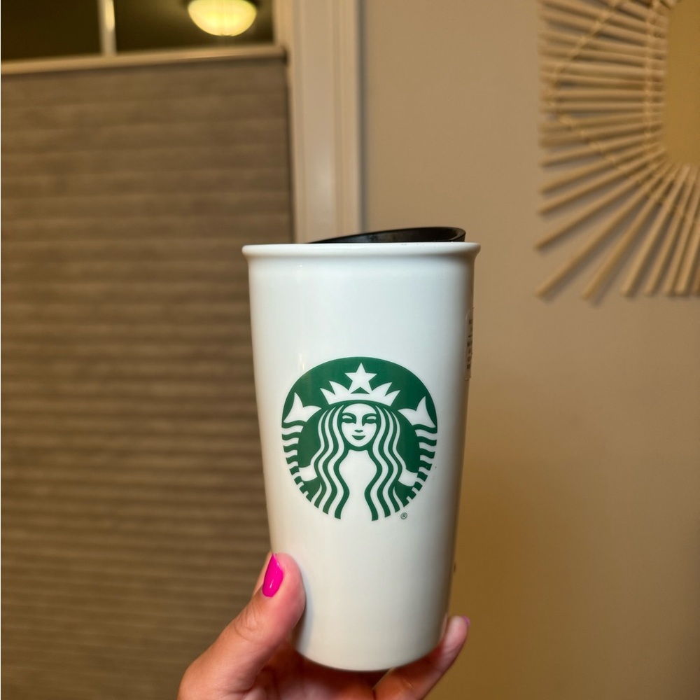 Starbucks ceramic to go coffee tumbler